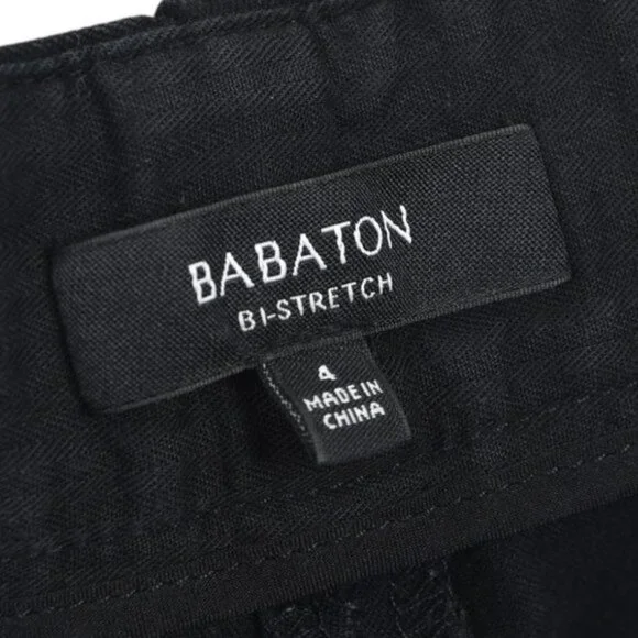 Aritzia Babaton Black Bi Stretch Ellis Low Rise Slim Leg  Ankle Size 4 - Picture 6 of 10